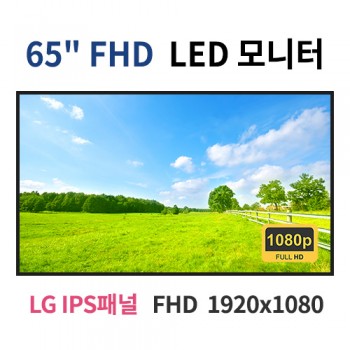 F65-MN 65인치 FHD LED 모니터 (LG IPS패널사용) 산업용모니터 광고용 홍보용 상업용 국내제조 자체제작